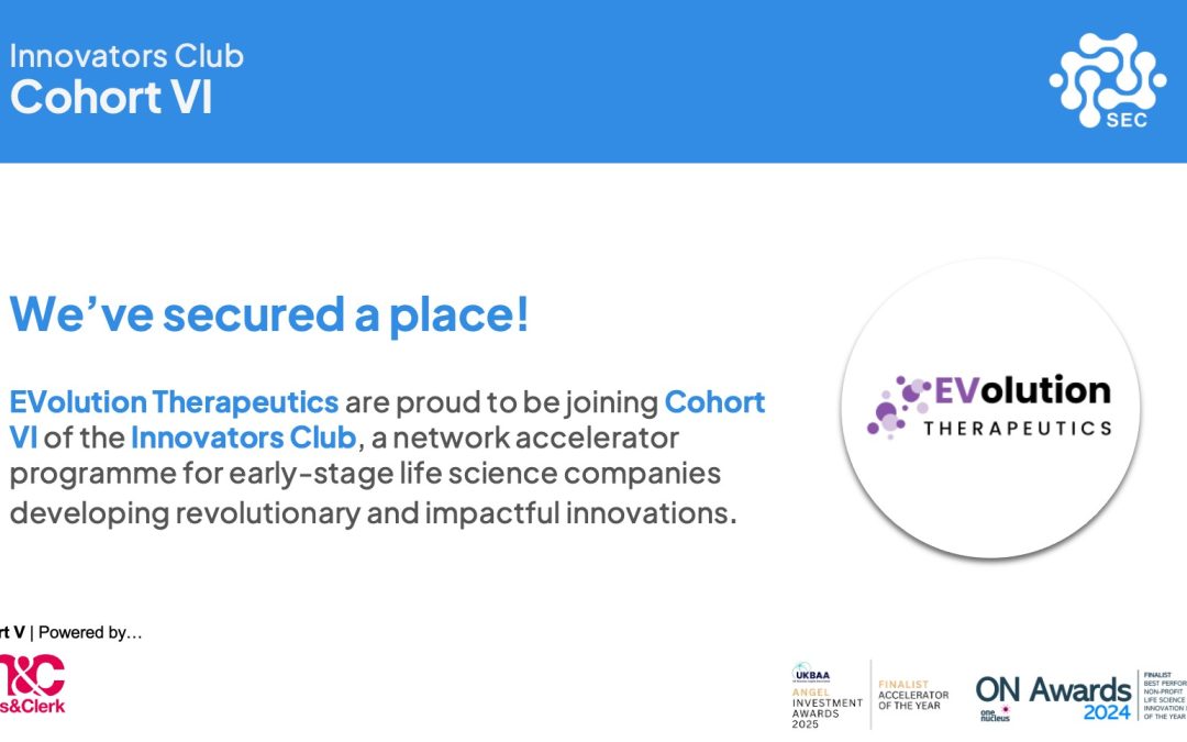 EVolution Therapeutics joins Innovators Club Cohort VI